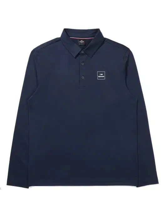 新品/アイダー メンズ 襟付き ロングスリーブ Tシャツ/ネイビー/ XXL ／ 3XL