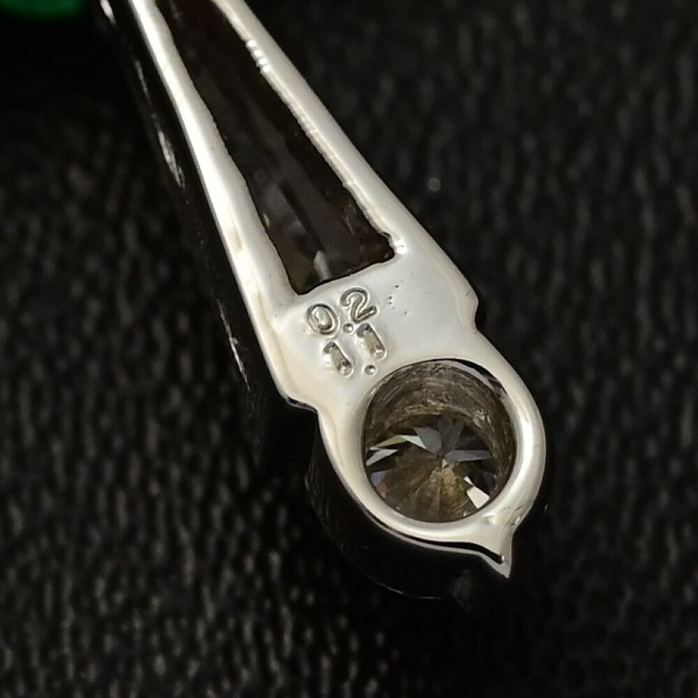 0.2ct FD 1.1ct クロスモチーフ･エメラルド･ダイヤモンド ペンダントトップ K18WG 750-2.7g ホワイトゴールド プレゼント ♀ S レディース 590606 SIROKUMA-CORPORATION_COM