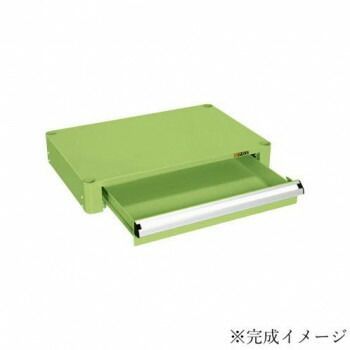 サカエ CSパールワゴン用キャビネット グリーン CSP-64C