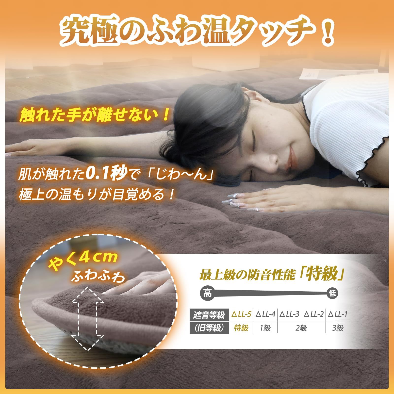 防音遮音 厚手ラグ