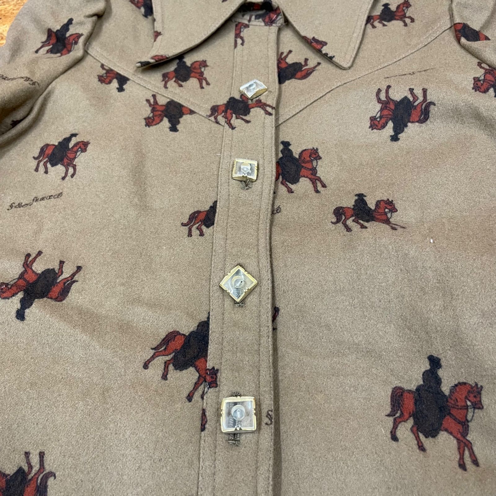 古着 レトロビンテージ【アンゴラミックス】フローラルアンティーク ロングコート 古着 レトロビンテージ【アンゴラミックス】フローラル