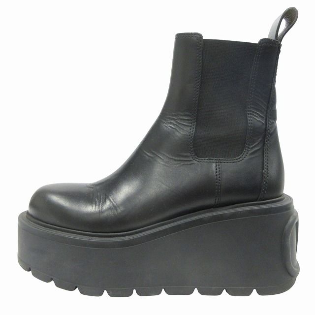 Valentino タンゴ カーフスキンレザー プラットフォーム アンクルブーツ 美品 ヴァレンティノ ヴァレンチノ VALENTINO 