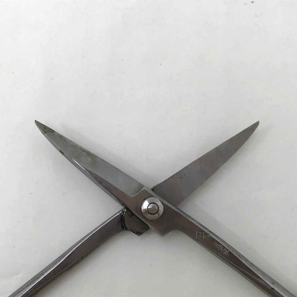 ○菊一文字 はさみ 芽摘 長足 ステンレス 全長 約20.5cm 盆栽 箱