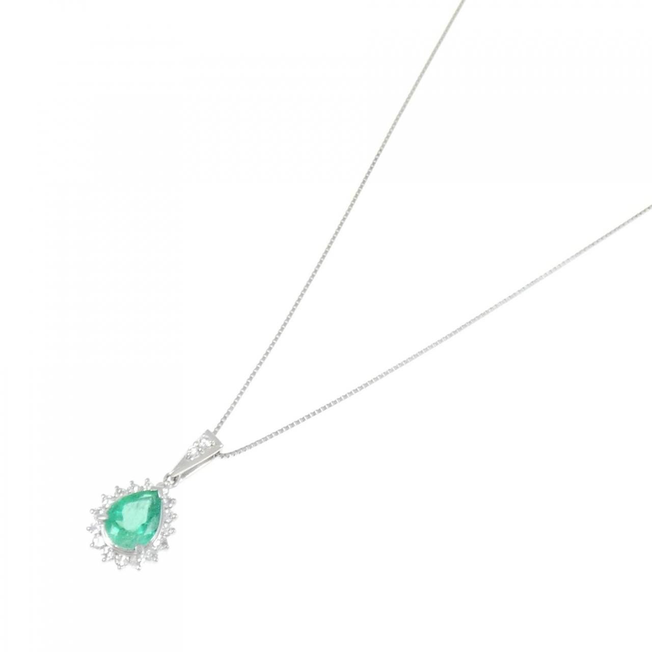 PT900/PT850 エメラルド ネックレス 1.157CT - メルカリ