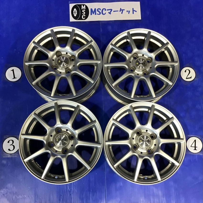 中古】 14インチ アルミホイール マルカサービス MANARAYSPORT Smart