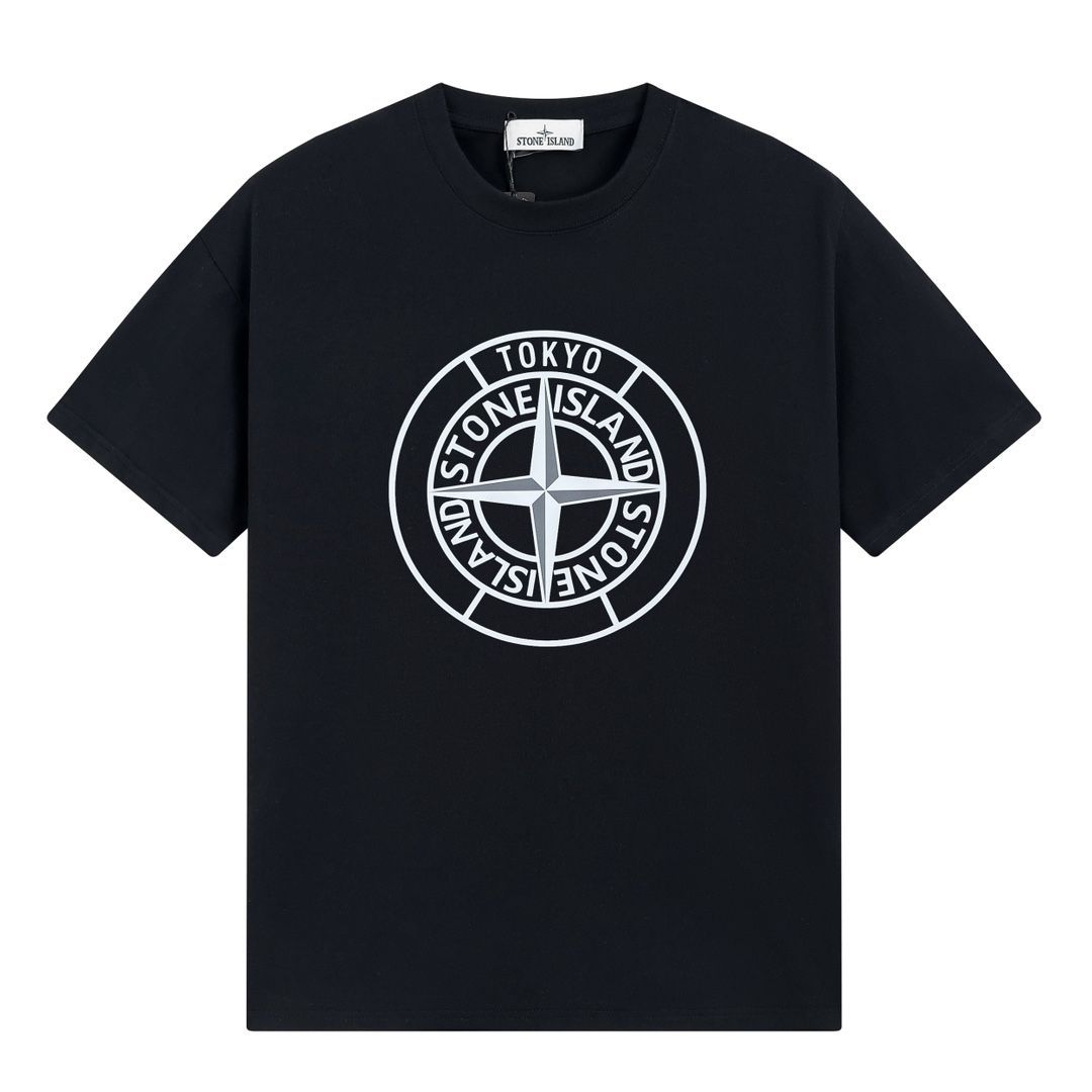 Stone lsland 夏の新作 東京限定プリントグラフィック半袖Tシャツ