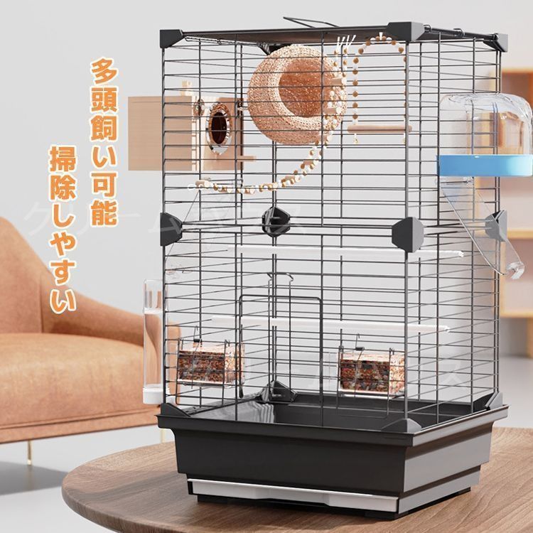 未使用　新品　鳥ケージ　大型　鳥ガゴ 鳥 ケージ 7点セット 大型インコ用 鳥かご エサ入れ 水入れ お
