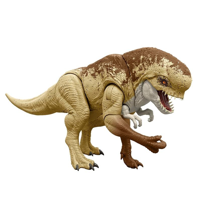 マテル ジュラシックワールド JURASSIC WORLD バトルアクション ほえるディストータス レックス 子供向けフィギュア 恐竜 おもちゃ 全長 約50cm 4歳から ブラウン JGB58 0