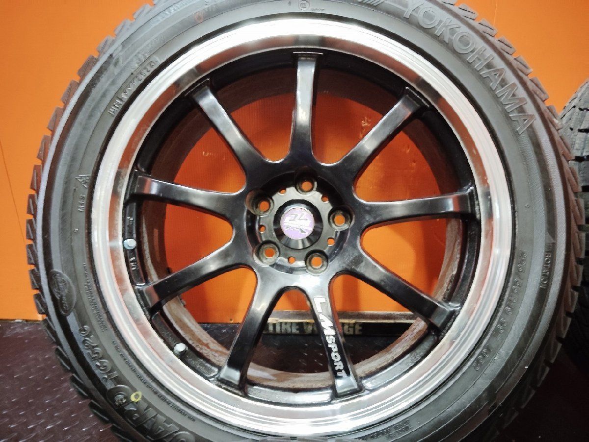 未走行に近い 24年製 バランス済【YK iG52C 225/55R19】スタッドレス