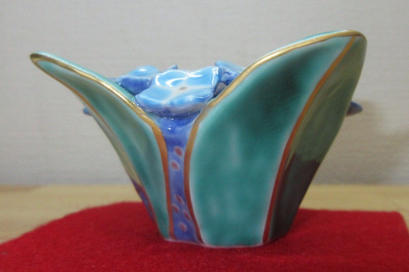 送料込【逢絢亭・新品】茶道具 蓋置 京焼 青楓蓋置 平安昭阿弥 共箱入り