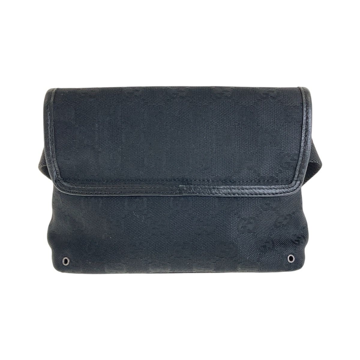 GUCCI グッチ ブラック 黒 シルバー金具 GGキャンバス 92543 ボディ GUCCI グッチ ブラック 黒 シルバー金具 GGキャンバス 92543 ボディ