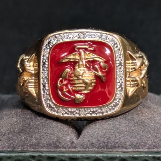 ダンベリーミント アメリカ海兵隊 US Marines ミリタリーリング 14K ダンベリーミント アメリカ海兵隊 US Marines ミリタリーリング