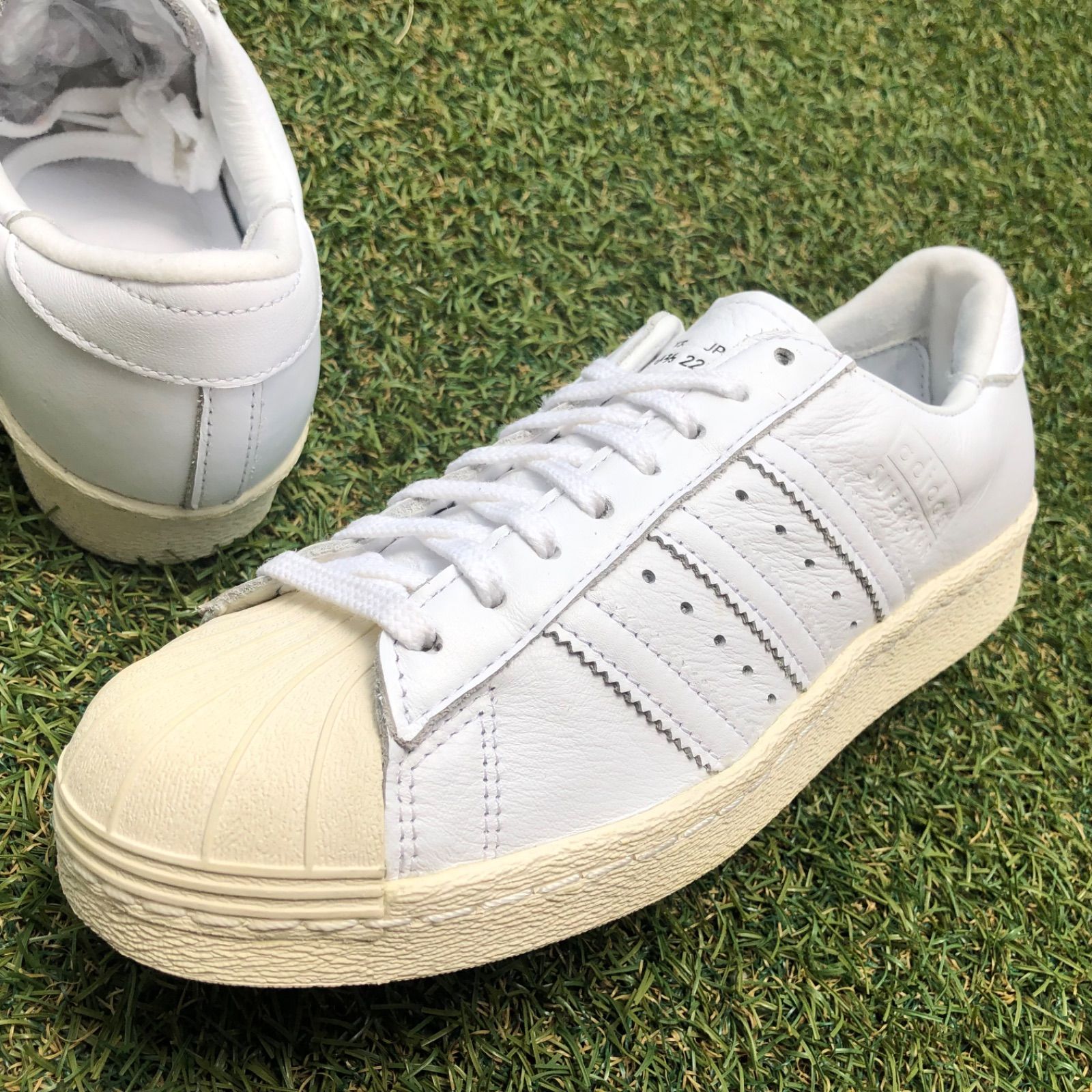 ストレッチドビー 美品22.5 adidas アディダス スーパースター 80s