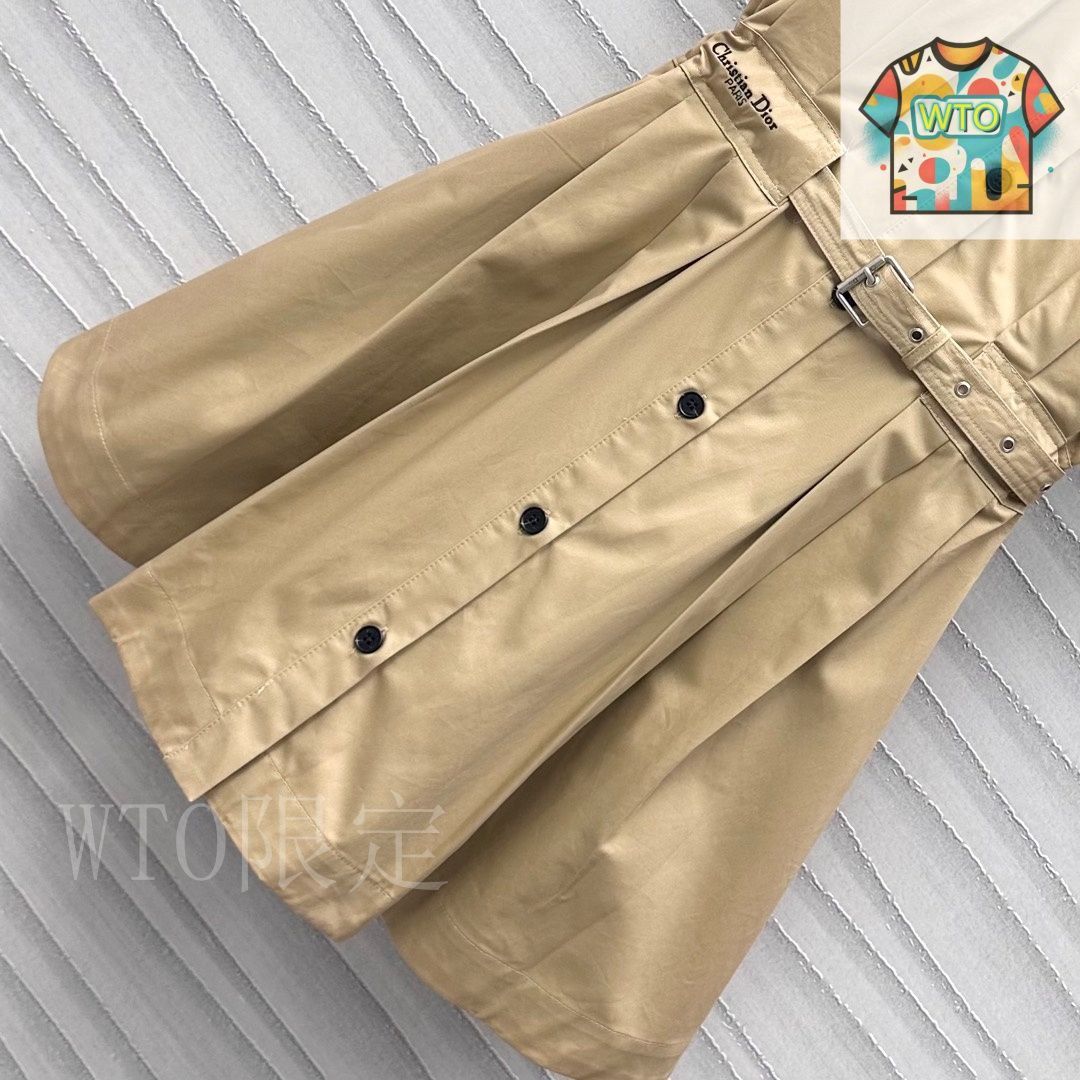 今日 Dior 2025 リバーシブル ベルト付きワンピース-3 GULLKHAN_COM