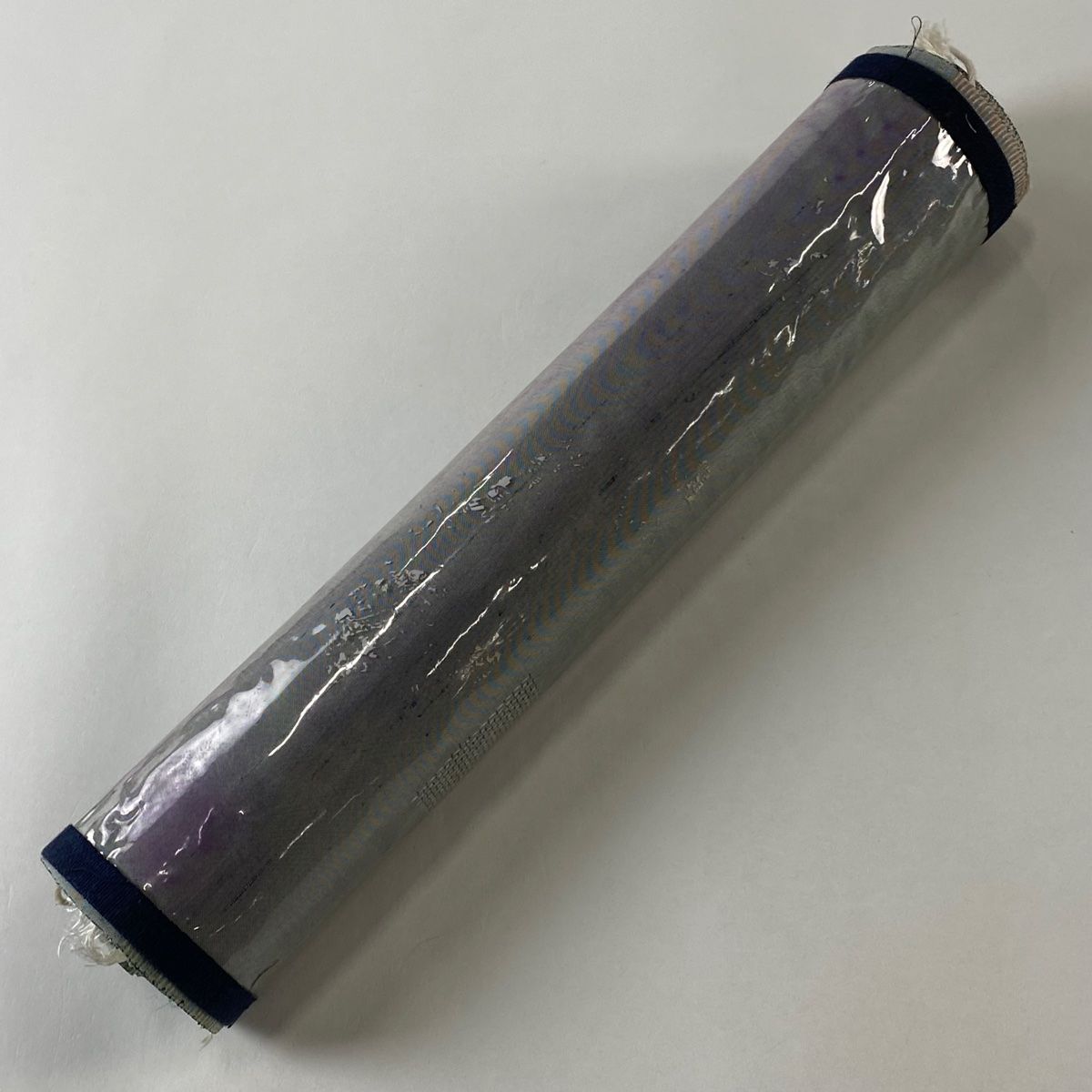 反物 秀品 紬 幾何学 青灰色 正絹 【中古】 - メルカリ