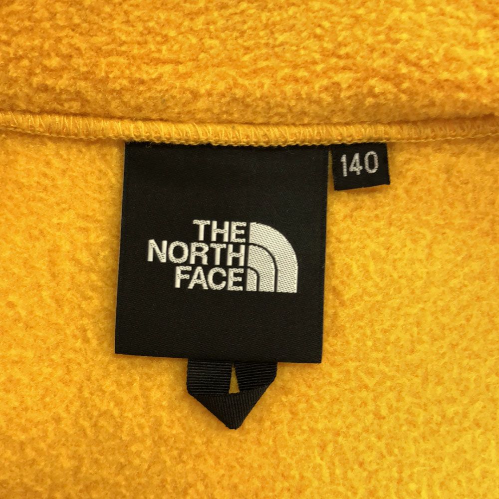 古着 THE NORTH FACE ザノースフェイス NAJ71943 ロゴ刺繍 ザノースフェイス NAJ71943 ロゴ刺繍 デナリ ジャケット 140 オレンジ系×ブラック THE NORTH FACE フリース アウトドア キッズ