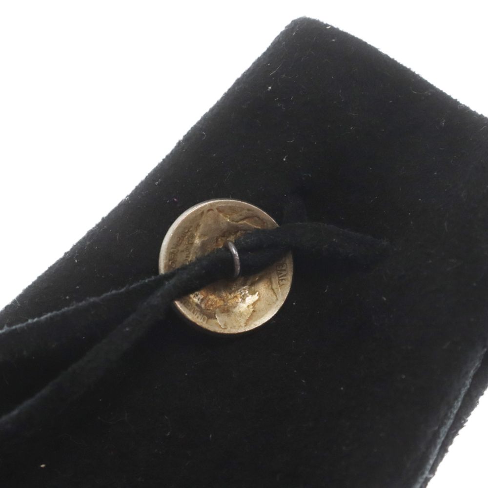 GORO'S 5セント コンチョ付き 巾着ポーチ Sサイズ ホワイト GORO'S 5