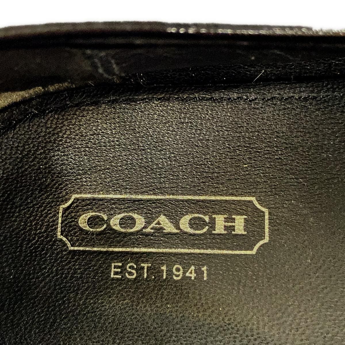 COACH(コーチ) フラットシューズ 5 1/2 B レディース 黒×ライトブラウン シグネチャー柄 レザー - メルカリ