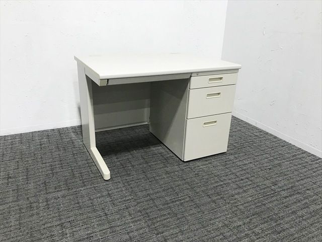 片袖デスク コクヨ ナチュラルグレー オフィスデスク