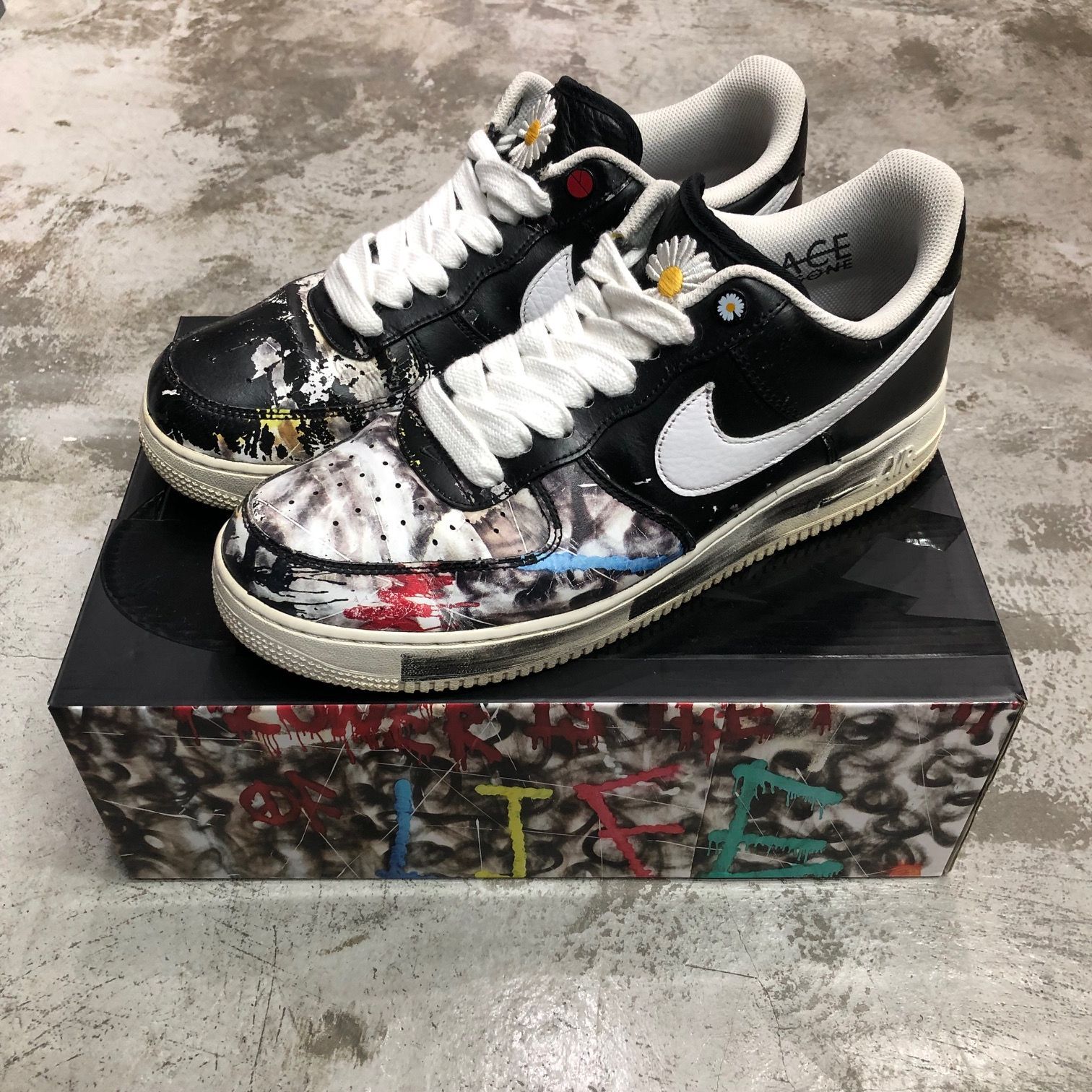 PEACEMINUSONE Nike Air Force 1 Low Para Noise AQ3692-001 PEACEMINUSONE Nike Air Force 1 Low Para Noise AQ3692-001