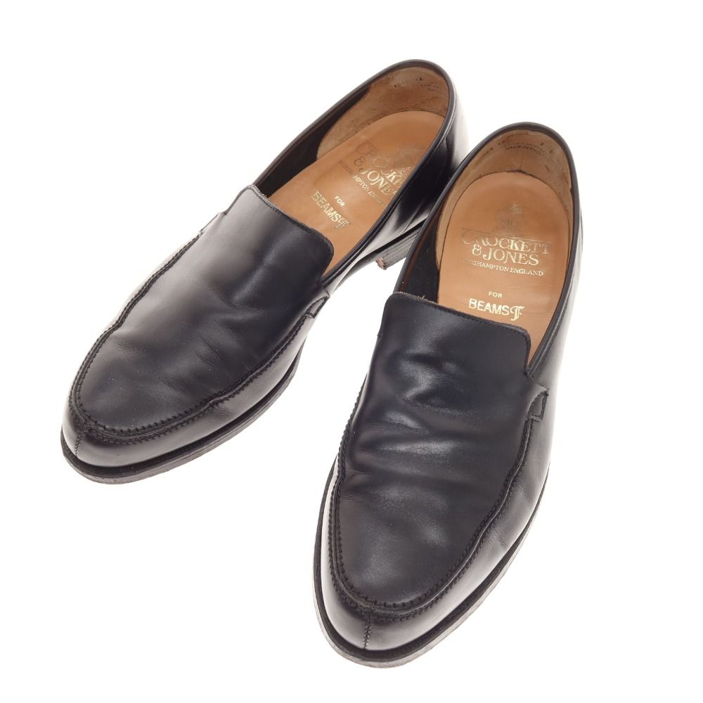 クロケットアンドジョーンズ CROCKETT-JONES BEAMS F別注 GAVIN ローファー ブラック サイズ7E メンズ