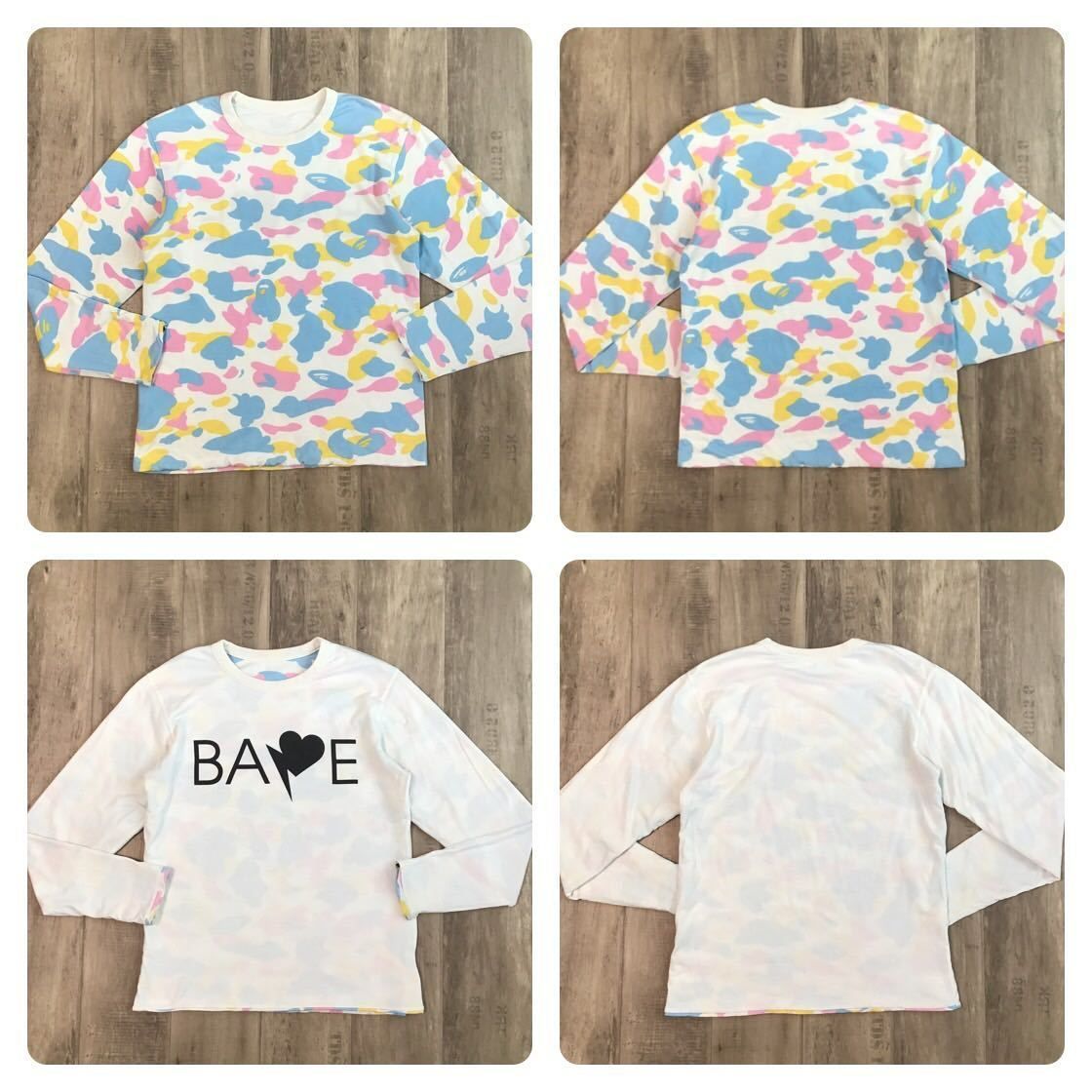 BABY MILO ア ベイシング　エイプ マルチカモ カモ 長袖 Tシャツ A BATHING APE® Abc Camo Milo on Ape Head Ls Tee | Bape