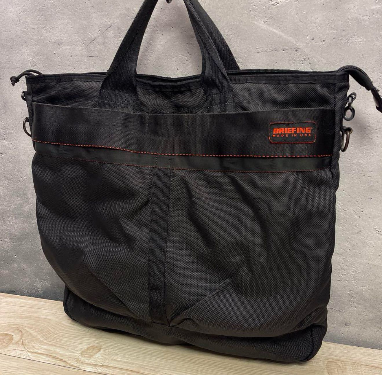 ✨BRIEFING ステルス ヘルメットバッグ 黒✨ショルダー ブリーフィング