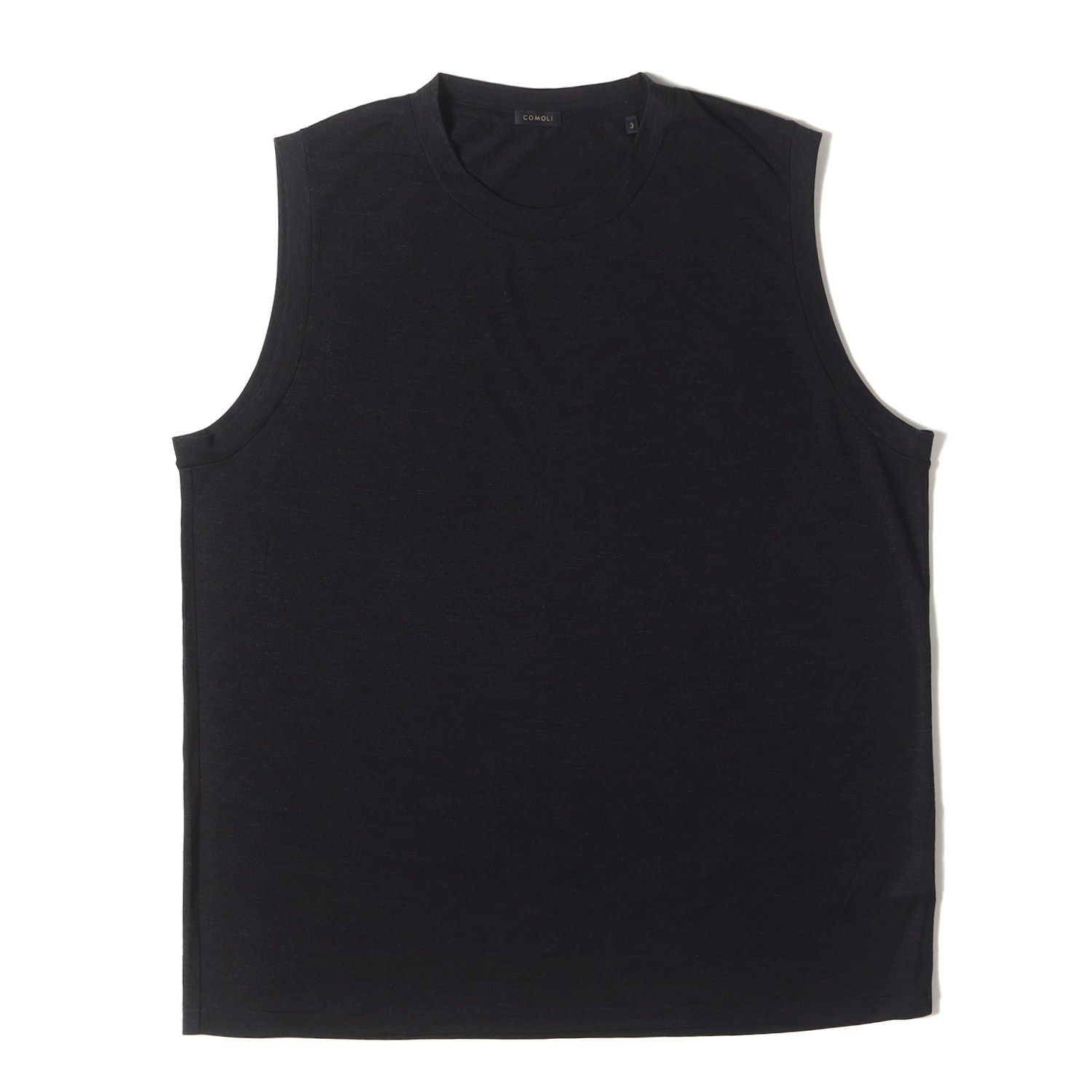 COMOLI（コモリ）サマーウール ノースリーブ Z01-05024 チャコール