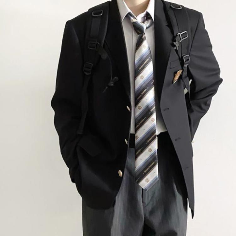 4点セット！男子高校制服 ブレザー スクールジャケット ロングパンツ