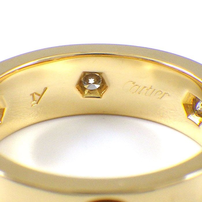 カルティエ Cartier リング ラブ フル 6ポイント ダイヤモンド K18YG  