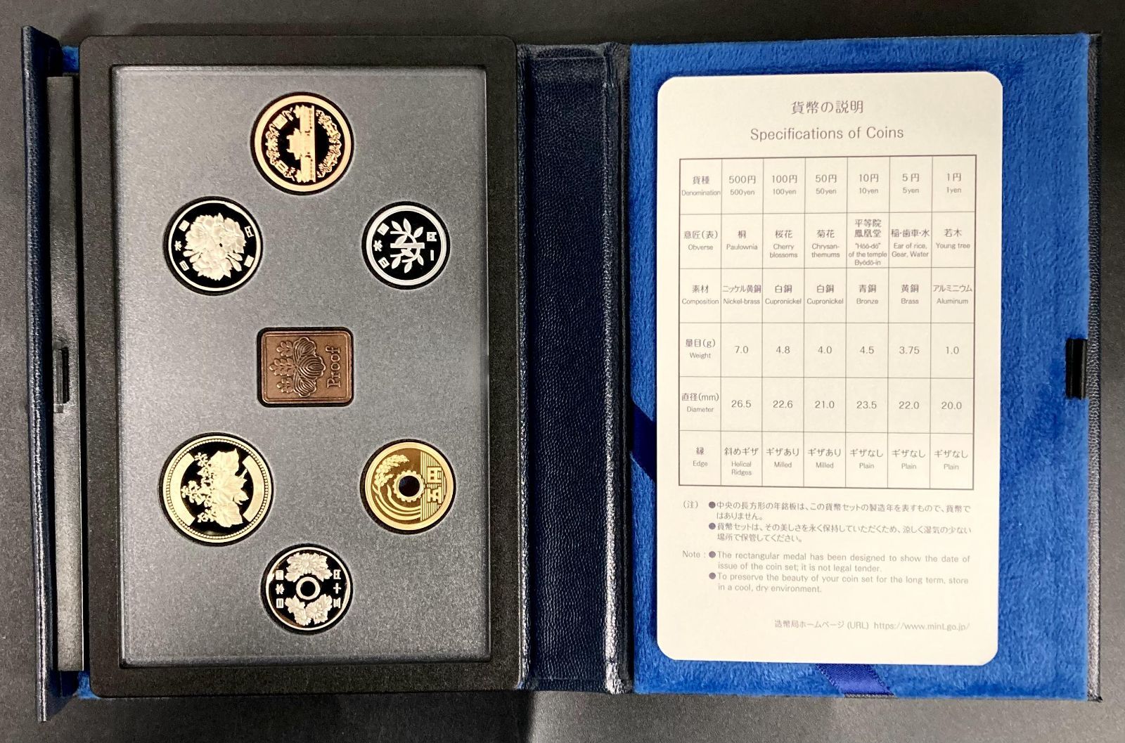 プルーフ貨幣セット 2021年 令和3年 額面666円 年銘板有 全揃い