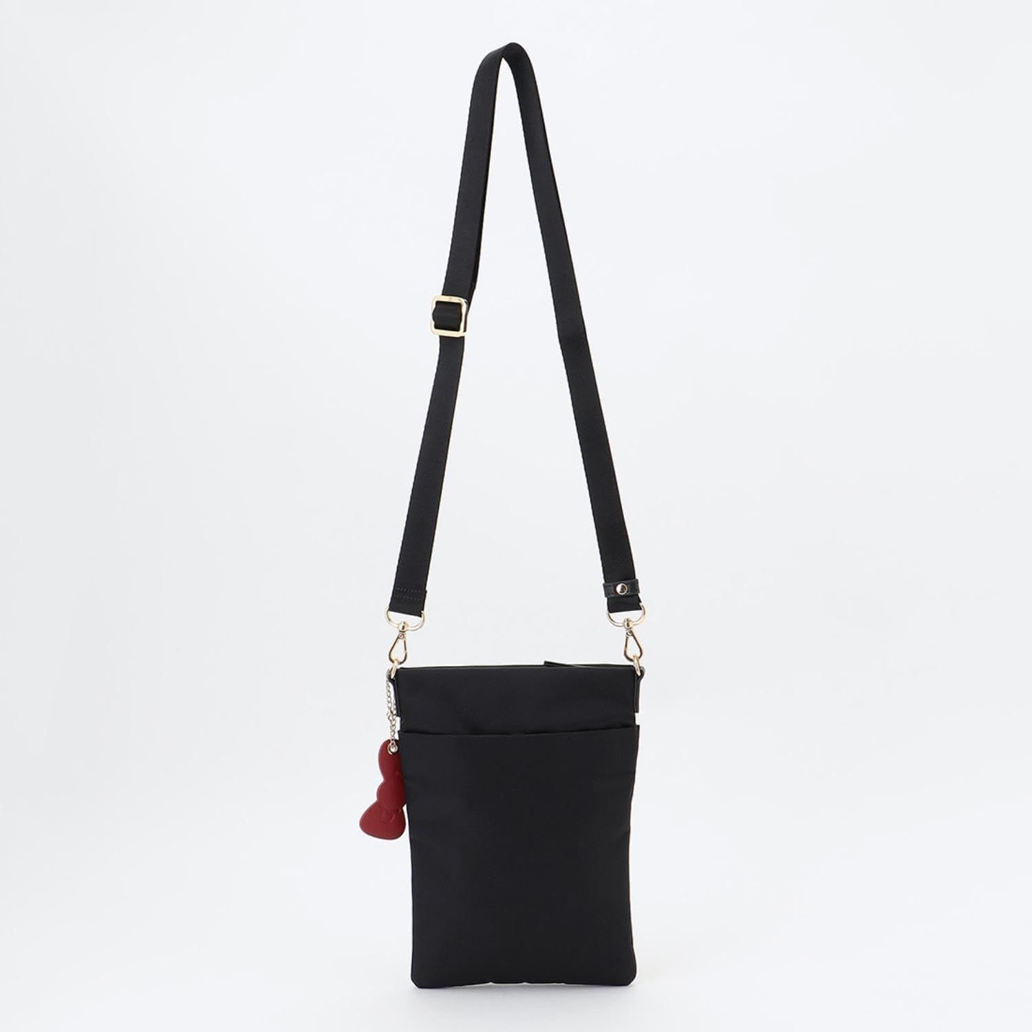 HELLO ポシェット KITTY リボンチャーム付き ラバガジェリー スクエアポシェット B008201