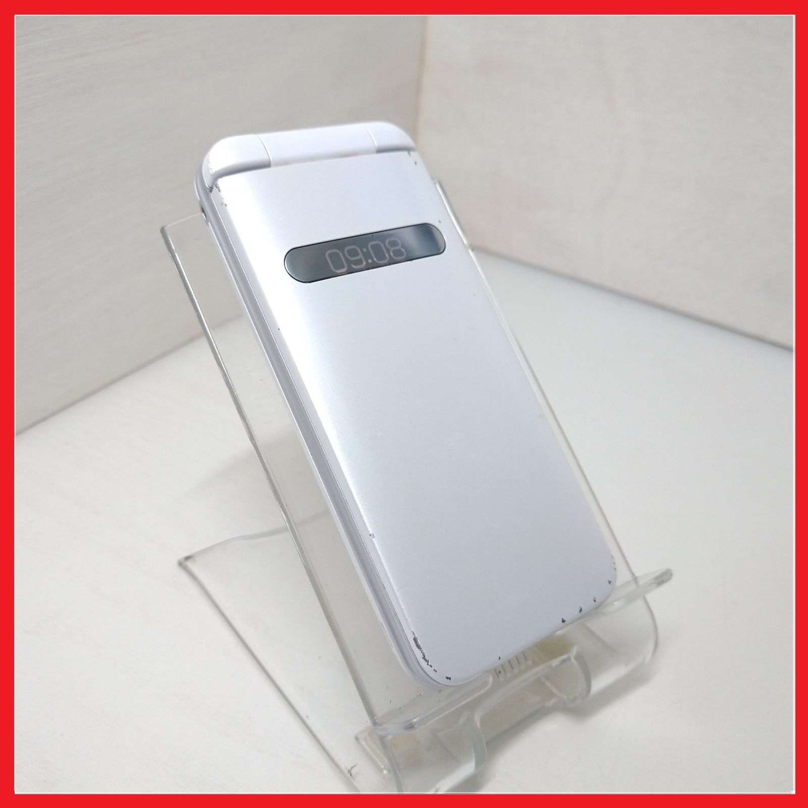 au KYF37 GRATINA 4G白ロムSIMロック解除済ガラケー 携帯電話