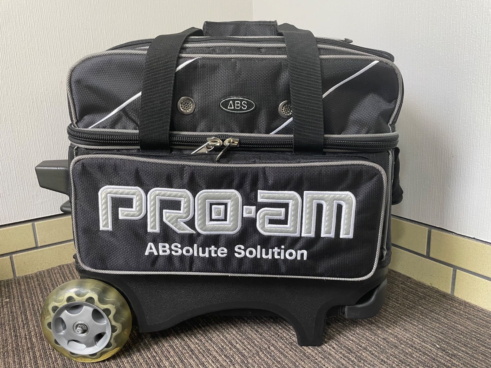 ABS PRO-am ボウリングバッグ 2個収納 3WAY キャリー ボストン