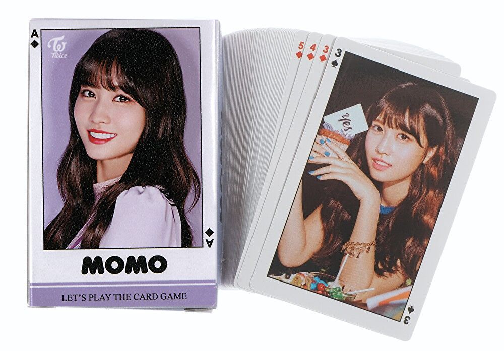 TWICE モモ MOMO グッズ トランプ カード ゲーム 54枚セット フォトカードセット K-POP - メルカリ