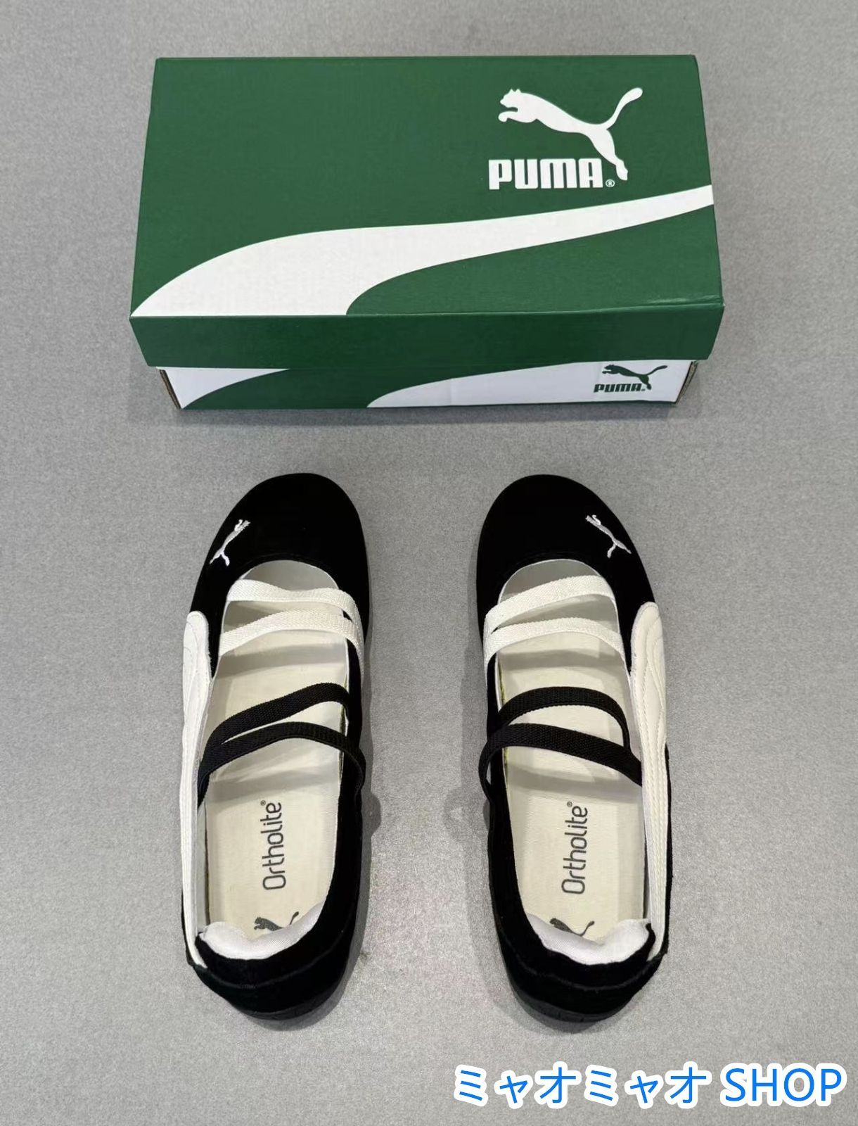 プーマ PUMA スピードキャット バレエ ホワイト×ブラック レディース