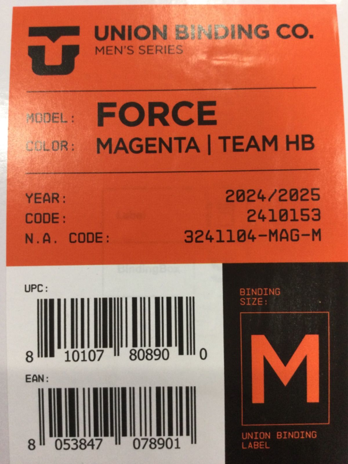 UNION FORCE MAGENTA 24-25 Mサイズ - メルカリ