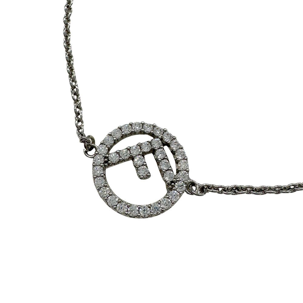 フェンディ FENDI ブレスレット レディース ブランド GP エフイズ シルバー 8AK321 Fロゴ 石付き おしゃれ き