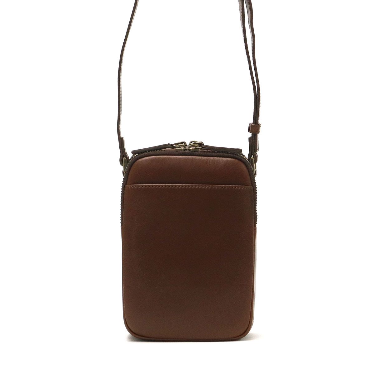 ダコタ Dakota ブラウン レザー ショルダーバッグ クロスボディ