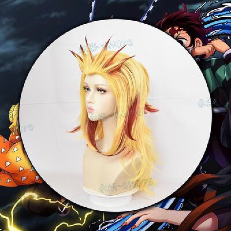 煉獄杏寿郎 コスプレ 靴 ウィッグセット 煉獄杏寿郎 コスプレ 靴 ウィッグセット コスプレ衣装 鬼滅の刃／煉獄