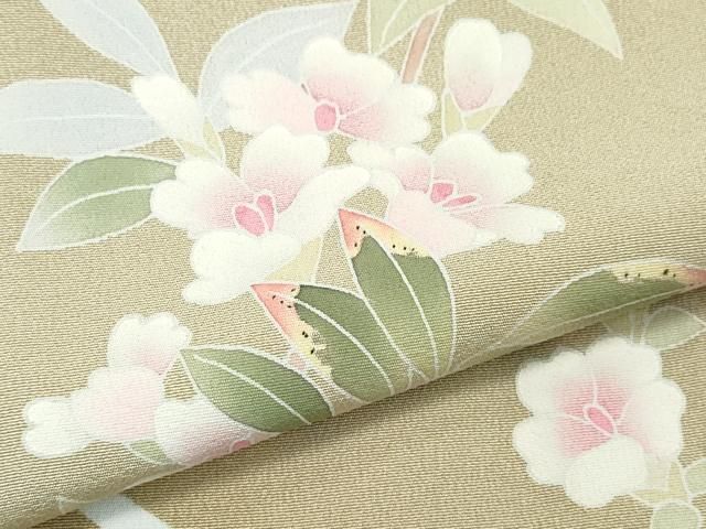 平和屋着物●本加賀友禅作家　南 克治　訪問着　枝花文　正絹　逸品　CAAQ9129vf 平和屋着物○本加賀友禅作家 南 克治 訪問着 枝花文 正絹 逸品