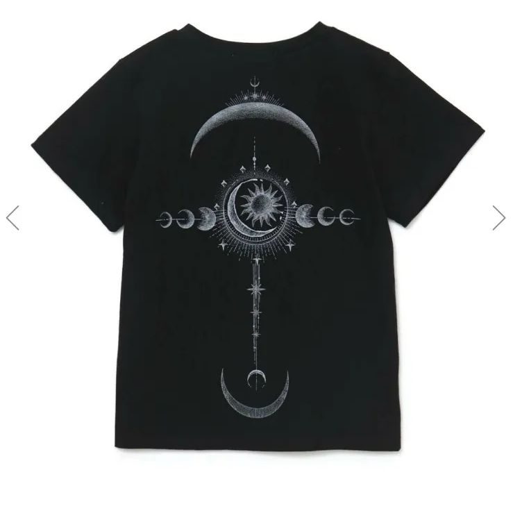 melt the lady horoscope T-shirt(cropped) BK taurus（牡牛座