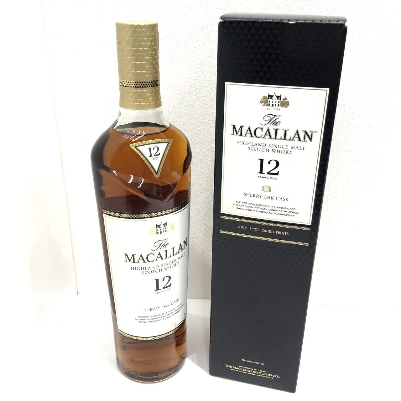 The MACALLAN マッカラン 12年 シェリーオークカスク 700ml 40% 古酒 L000656