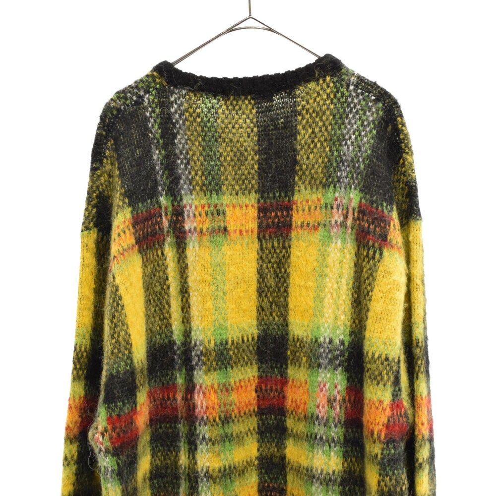 SUPREME (シュプリーム) 20AW Brushed Plaid Sweater ブラッシュド チェック モヘア ニットセーター マルチカラー