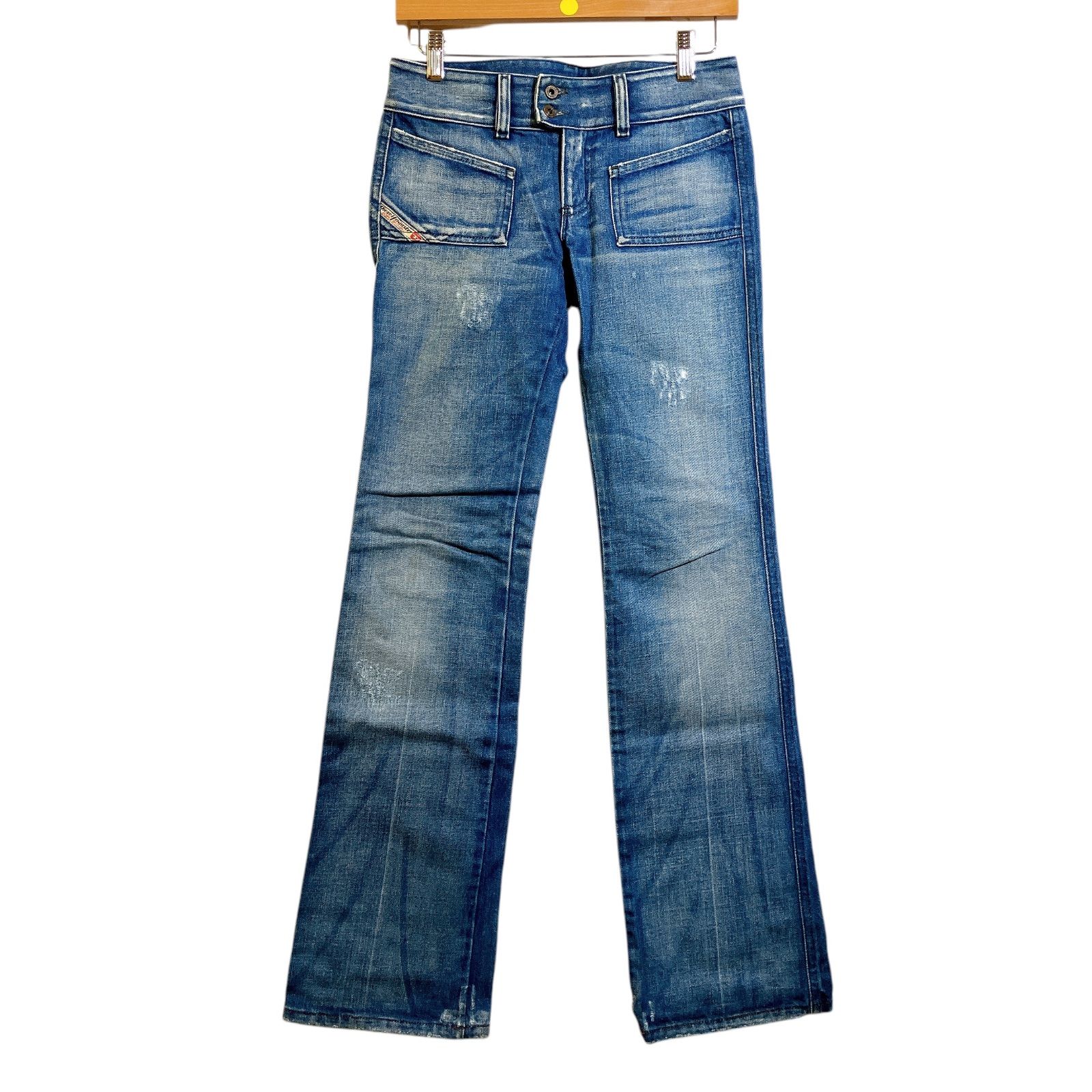 DIESEL ディーゼル ストレート ダメージデニムパンツ ジーンズ 