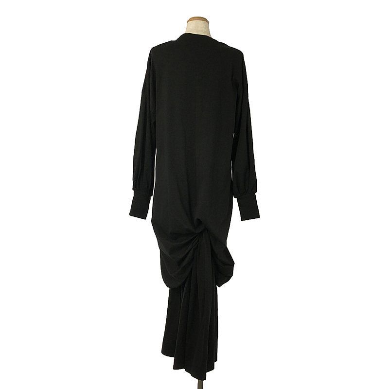 極美品 エンフォルド クルーネック ドレープワンピース バルーン マキシ丈 ENFOLD / エンフォルド | クルーネック ドレープワンピース | 36