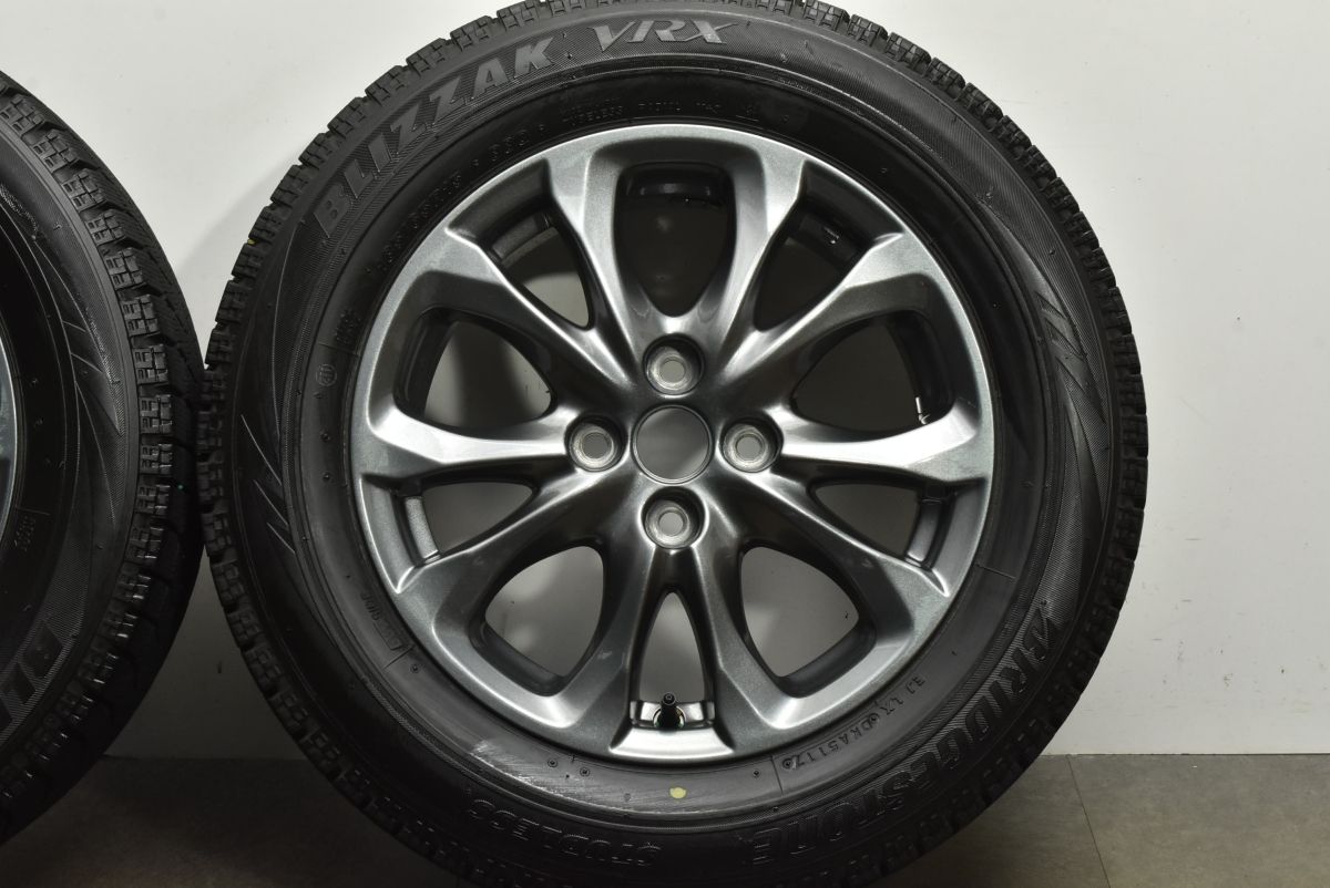 送料無料でお届けします。 マツダ MAZDA2 XD プロアクティブ 純正 15in 5.5J 40 PCD100 ブリヂストン ブリザックVRX 185 65R15 DJ デミオ ハイグロス