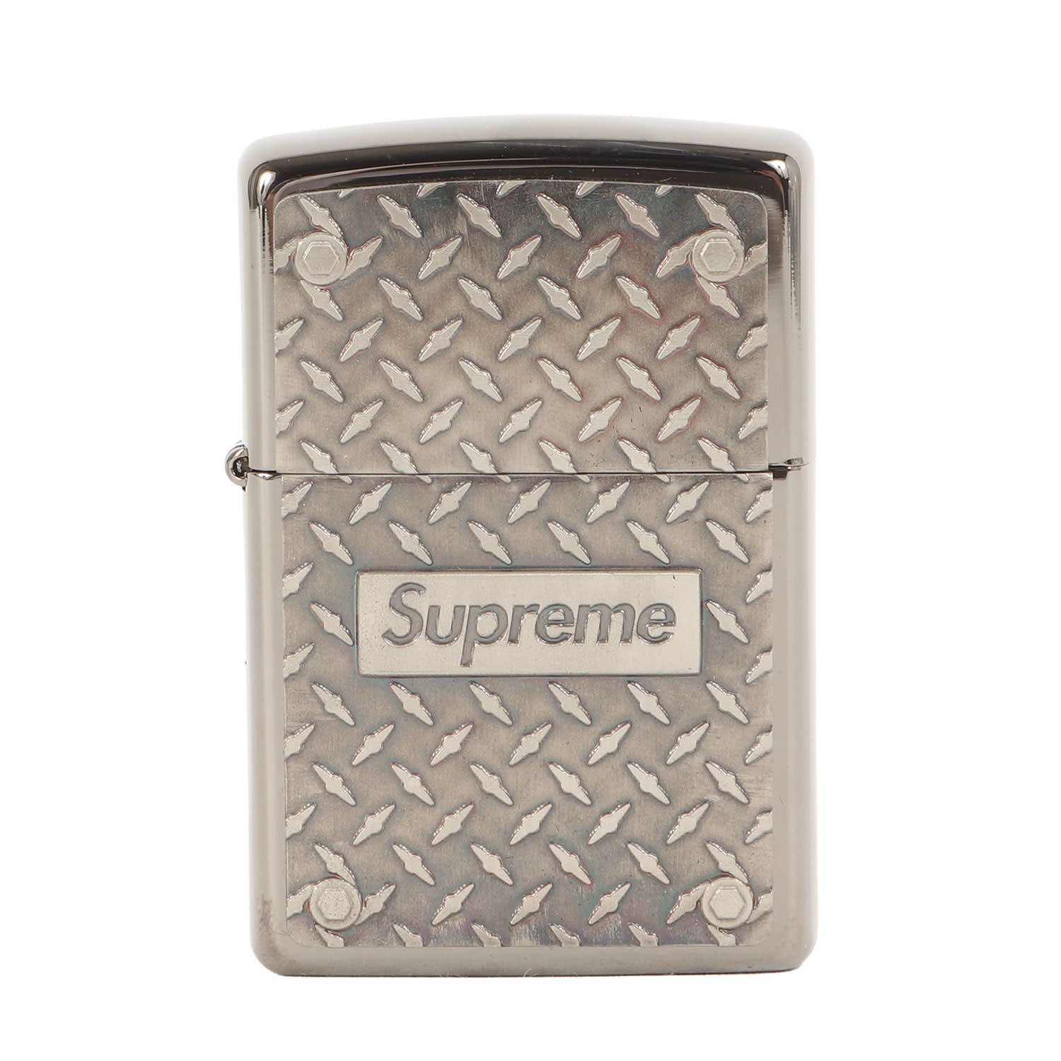 Supreme シュプリーム Zippo ダイヤモンドプレート ジッポ ライター Diamond Plate Zippo | シルバー | ブランド ファッション アイテム 小物 雑貨 | コラボ メンズ