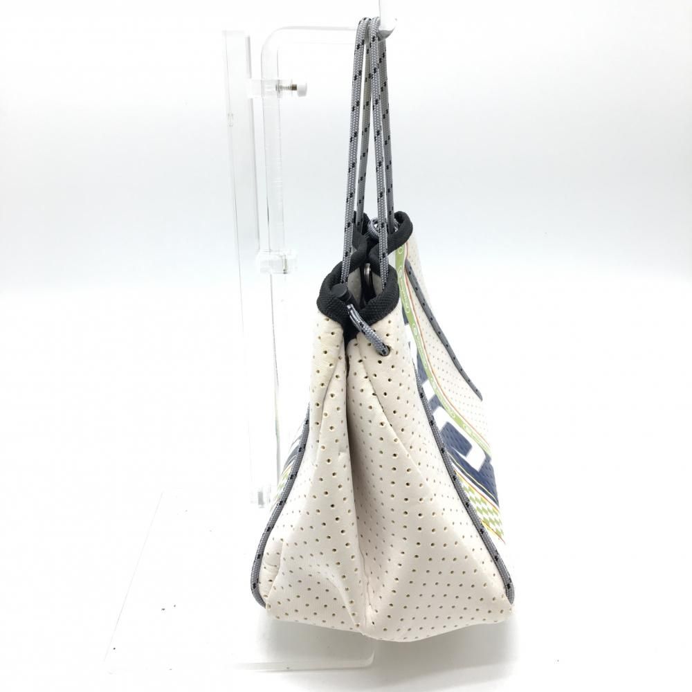 ラッセルノ カートバッグ ライトベージュ×ネイビー パンチング素材 ポーチ取外し可 ゴルフ RUSSELUNO WWW_OLIVIERBERNSTEIN_COM