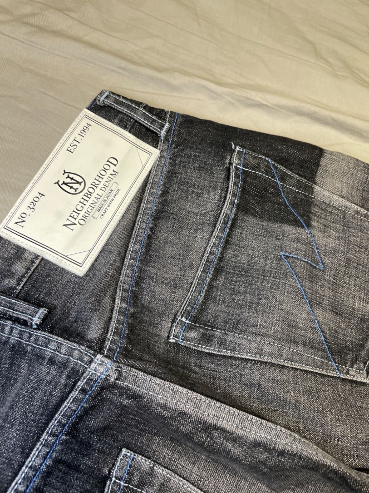 ☆neighborhood ☆ ネイバーフッドダメージデニム ブラック14OZ
